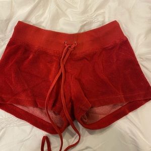 Red Hardtail Shorts